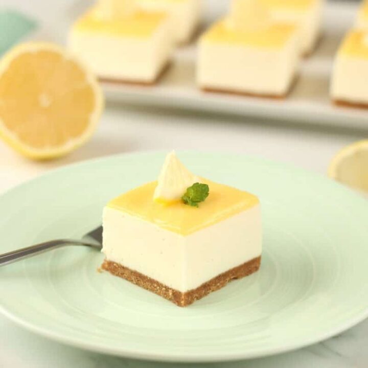 no-bake lemon cheesecake bars