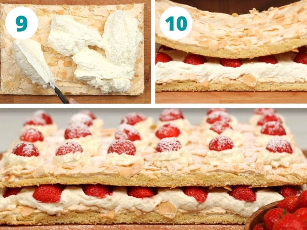 Swedish Strawberry Meringue Layer Cake